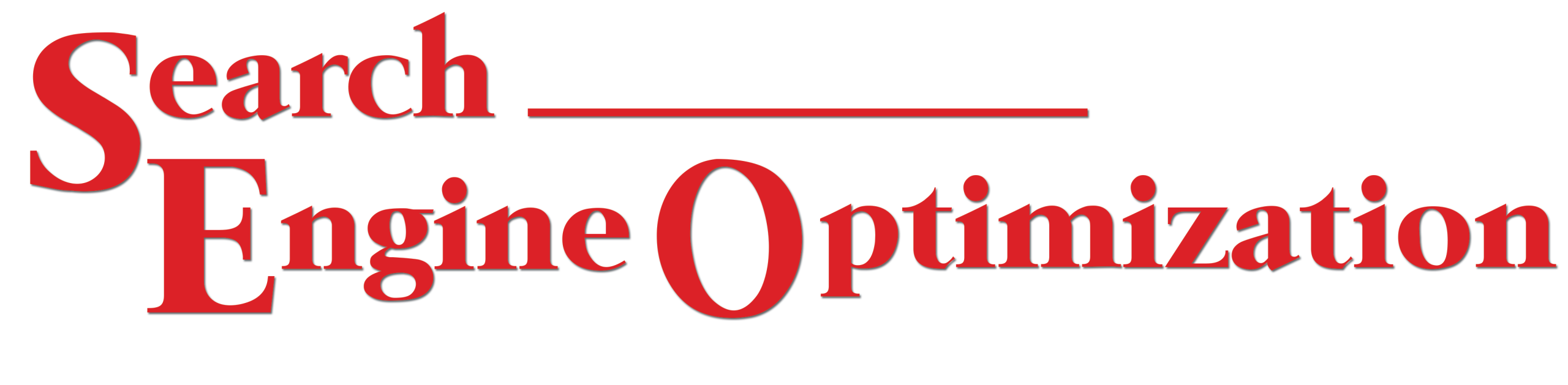 Words "Search Engine Optimization" in the style of the logo for Wagner Web Designs, a modern web design company for small businesses