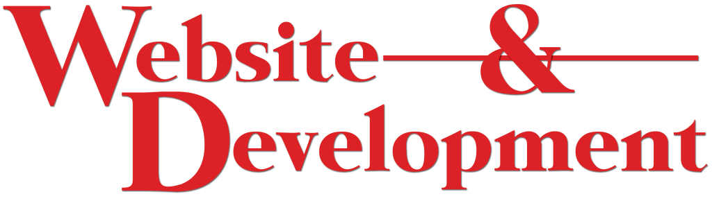 Words "Website & Development" in the style of the logo for Wagner Web Designs, a modern web design company for small businesses in Charleston, SC, Westchester, NY, Delray Beach, FL, and more.