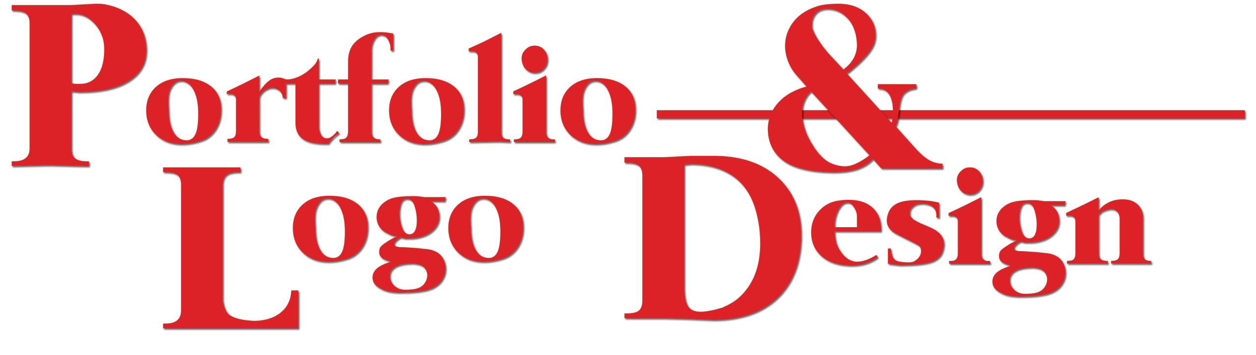 Words "Portfolio & Logo Design" in the style of the logo for Wagner Web Designs, a modern web design company for small businesses in Charleston, SC, Westchester, NY, Delray Beach, FL, and more.